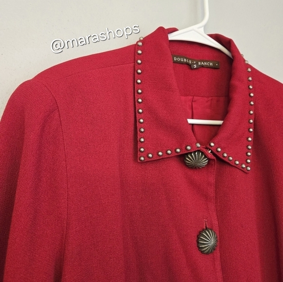 Double D Ranch Red Studded Jacket - Picture 6 of 7